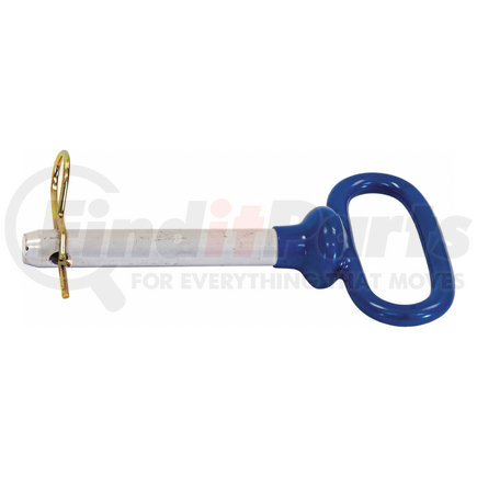 BUYERS PRODUCTS 66101 - blue poly-coated handle on steel hitch pin - 1/2 x 4in. usable length | blue poly-coated handle on steel hitch pin - 1/2 x 4in. usable length