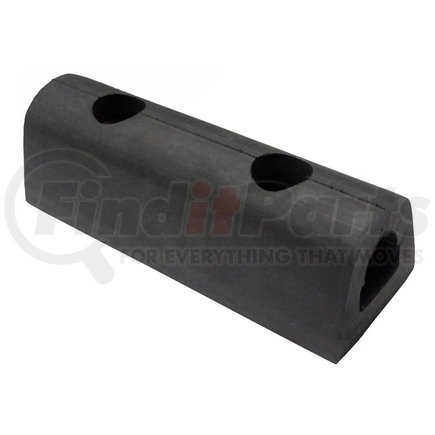BUYERS PRODUCTS d26u - extruded rubber d-shaped bumper with 2 holes - 2-1/8 x 1-7/8 x 6in. long | extruded rubber d-shaped bumper with 2 holes - 2-1/8 x 1-7/8 x 6in. long