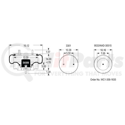 Firestone W013588729 Air Spring