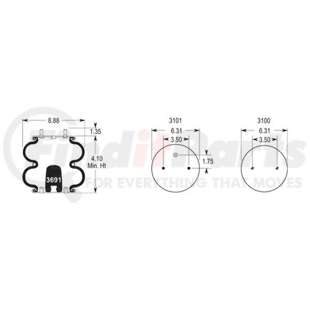 Firestone W013586905 Air Spring