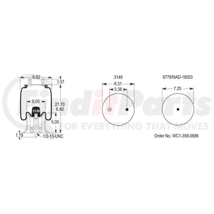 Firestone W013585426 AIR SPRING