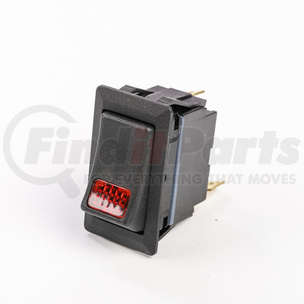 COLE HERSEE 58328-04-BX - universal rocker switch - blade, red lighted, 20 amp