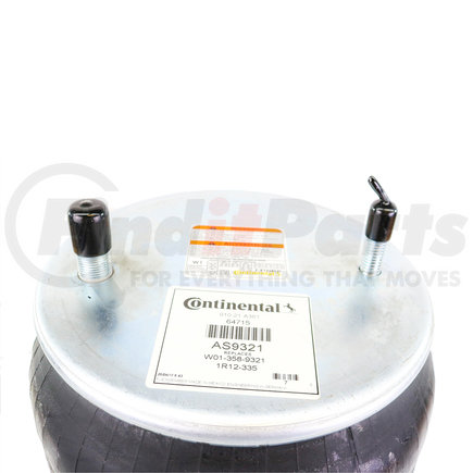 ContiTech AS9321 Air Spring for Watson & Chalin - Rolling Lobe - Base Height: 7.40” - Min Max Height: 9.20”– 27.60”