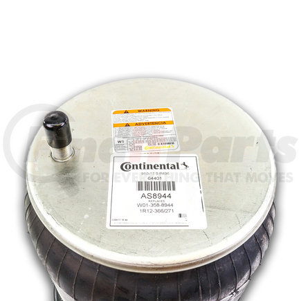 ContiTech AS8944 Air Spring for Hendrickson  - Rolling Lobe  - Base Height: 5.67”  -  Min Max Height: 7.30”– 21.70” 