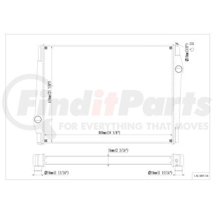 Reach Cooling 42-10257 Radiator