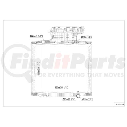 Reach Cooling 42-10310 Radiator