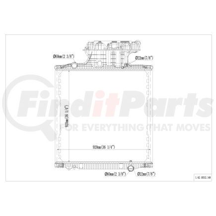 Reach Cooling 42-10312 Radiator
