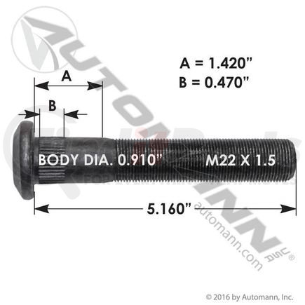 Automann 201.6247 WHEEL STUD