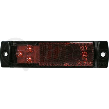 PETERSON LIGHTING 1203R - 1203 ece and dot compliant marker and outline lights with integral reflex - red | led end outline marker rectangular, ece, w/reflex, 5.11"x1.26", mv