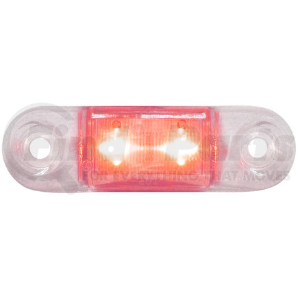 Peterson Lighting 1268R-MVC 1268R Sealed Compact Side Marker/Outline Light - Red, with Clear Lens