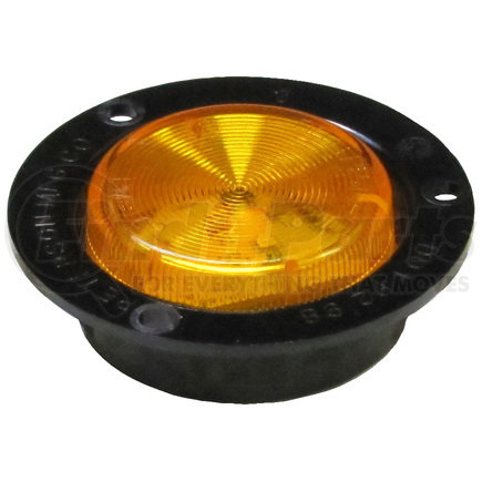 Peterson Lighting 163FA-MV 163 Series Piranha&reg; LED 2 1/2" Clearance and Side Marker Light - Amber, Flange Mount, Multi-Volt