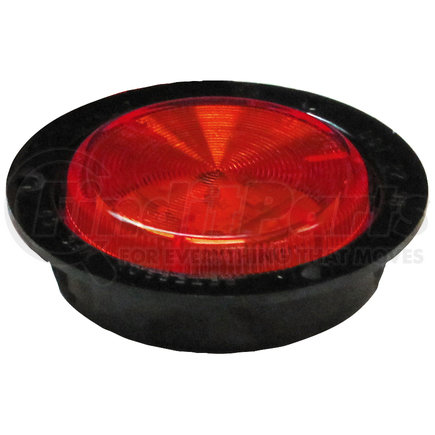 Peterson Lighting 165FR-MV LED Marker/ Clearance, 5-diode, PC-Rated, 2" Round, Flange 2" Multi-volt, red, poly bag