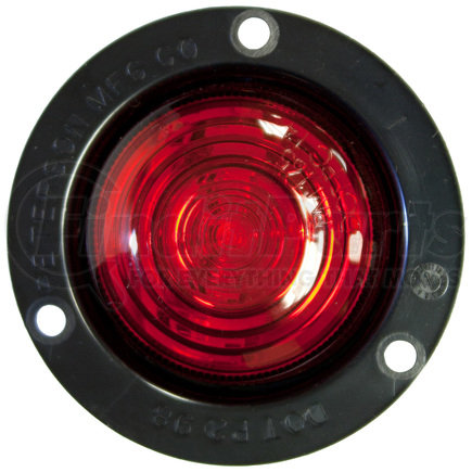 Peterson Lighting 199KFR 199 LumenX® 2" Round PC-Rated LED Clearance and Side Marker Lights - 2" Red LED Clearance/ Side Marker, Flange