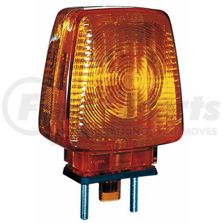 PETERSON LIGHTING 344A - 344 series turn signal / parking / side marker light - amber, double face | incandescent,turn signal, double-face, rectangular, w/side marker, 6.00"x4.75"