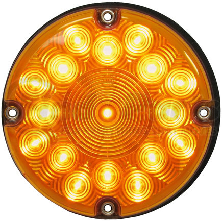 Peterson Lighting 717A LED Turn Signal, Round, Transit, 7", amber, poly bag