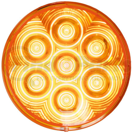Peterson Lighting 817KA-7 LED Front & Rear Turn Signal, Round, AMP, Grommet-Mount, Kit, 4", amber, poly bag