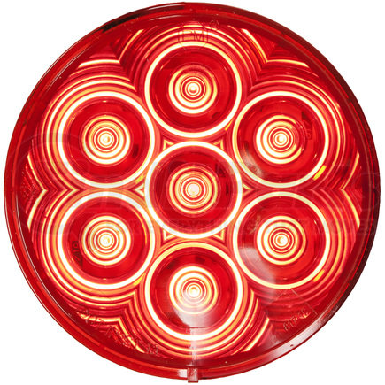 Peterson Lighting 817KR-7 817R-7/818R-7 LumenX® 4" Round LED Stop, Turn and Tail Lights, AMP - Red Grommet Mount Kit