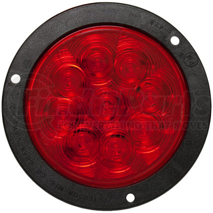 Peterson Lighting 818KR-9 817R-9/818R-9 LumenX® 4" Round LED Stop, Turn and Tail Lights, AMP - Red Flange Mount Kit