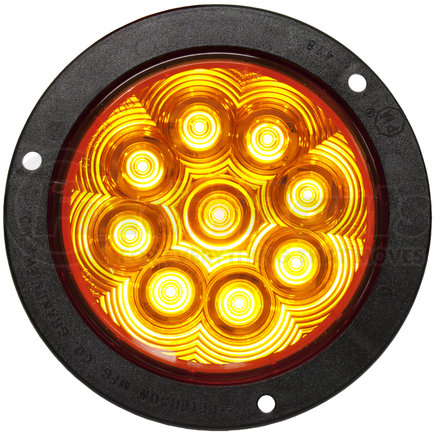 Peterson Lighting 818SA-9 817S-9/818S-9 LumenX® LED Round Class 1 Strobing Lights - Amber Flange Mount