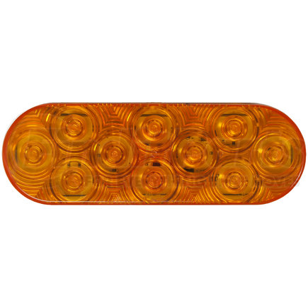 Peterson Lighting 820KA-10 LED Turn Signal, Front & Rear Oval, AMP, Grommet-Mount Kit 6.5"X2.25" Multi-volt, amber, poly bag