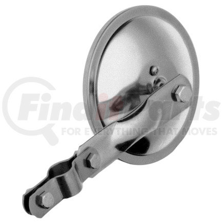 PETERSON LIGHTING 654X - 654 5" convex mirror - stainless-steel | mirror, convex, clamp on, round, stainless steel, 5"