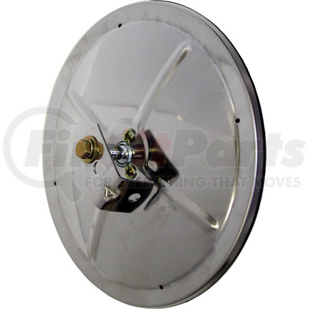 PETERSON LIGHTING 658X - 658 8" fisheye convex mirror - stainless-steel | mirror, convex, clamp on, round, bright stainless steel, 8"