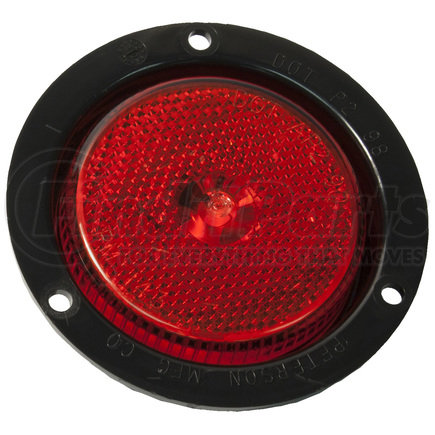 Peterson Lighting M175FR 175 2.5" LED Clearance/Side Marker with Reflex - Red Flange Mount