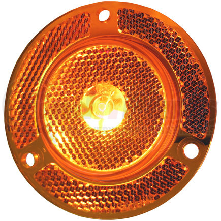 Peterson Lighting M189FA 189 2-1/2" LED Clearance/Side Marker with Reflex - 2-1/2" Amber LED Clearance/ Side Marker, Flange