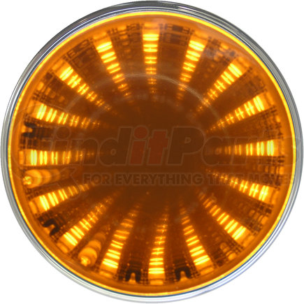 Peterson Lighting M272A 272/274 Round LED Auxiliary Tunnel Lights with 3D Illusion - Amber Tunnel, 2.5"