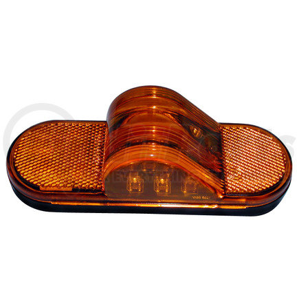 PETERSON LIGHTING M350A-P - 350 series piranha® led mid-turn oval amber light - amber with plug | led mid-turn/side marker, oval, adapter plug, 6.50"x2.25"