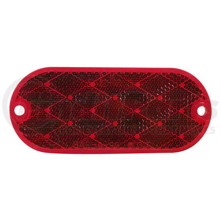 Peterson Lighting B480R 480 Oblong Quick-Mount Reflector - Red