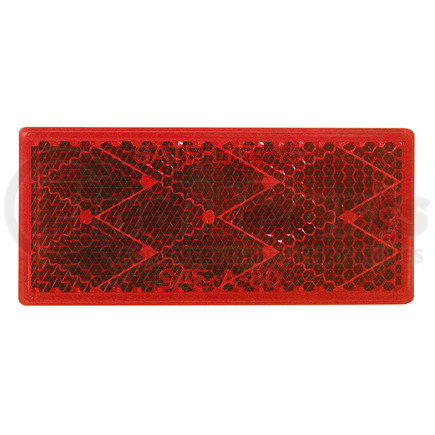 Peterson Lighting B483R 483 Rectangular Quick-Mount Reflector - Red