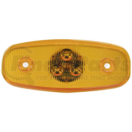 PETERSON LIGHTING M133A - 133 series piranha® led clearance/side marker light - amber, 3-diode | led marker/clearance, p2, oval, low profile, 4.75"x2"