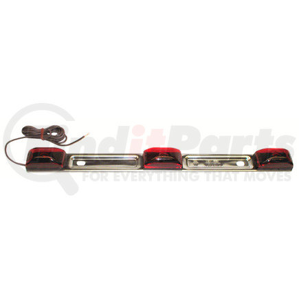 Peterson Lighting M151-3RL 151-3 Submersible Light Bar - Red