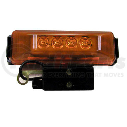 PETERSON LIGHTING V161KA - 161 series piranha® led clearance/side marker light - amber kit | led marker/clearance, p2, rectangular, kit, 4"x1.25"