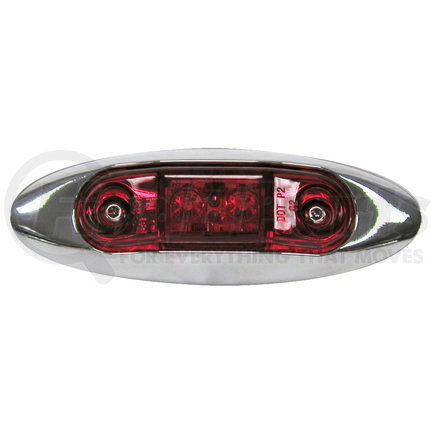 Peterson Lighting V168XR 168A/R Series Piranha&reg; LED Slim-Line Mini Clearance and Side Marker Lights - Red Kit