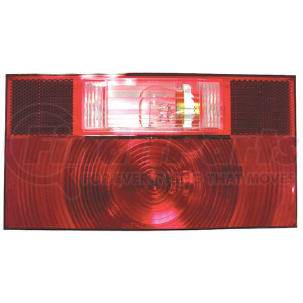 Peterson Lighting V25912 25911/25912 RV Stop, Turn, and Tail Light with Reflex - Red with Back-Up Light