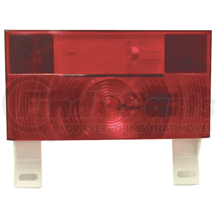 Peterson Lighting V25913 25913/25914 RV Stop, Turn, and Tail and License Light with Reflex - Red with License Light & Bracket