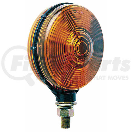 PETERSON LIGHTING V313AA - 313a double-face, amber park and turn signal - amber/amber | incandescent stop/turn, double-face, round, amber/amber, 4.125"