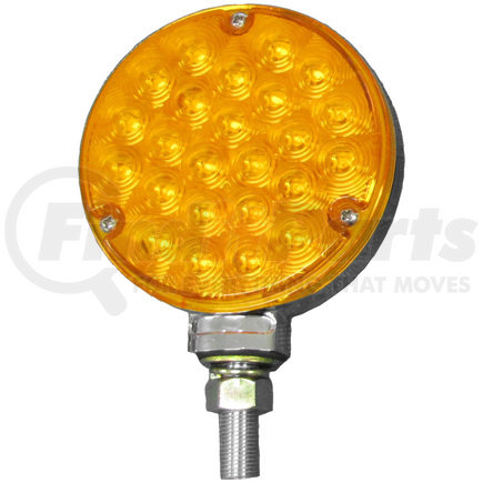 PETERSON LIGHTING V339A - 339 led single-face combo park and turn or stop/turn/tail light - amber | led stop/turn/tail, single-face, round, pedestal, 4.10"