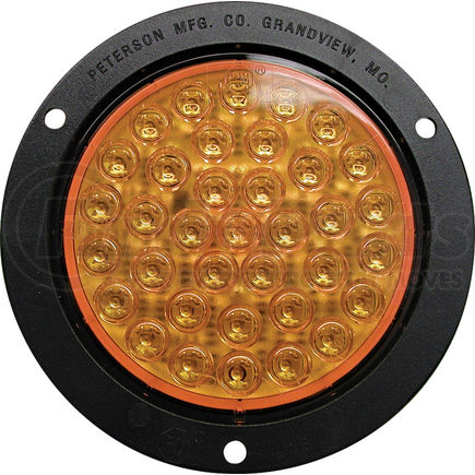 PETERSON LIGHTING V418KTA - 417ta/418ta series piranha® led amber rear turn light - amber kit with flange | led stop/turn/tail, round, 36 diodes, amber kit, w/flange, 4"