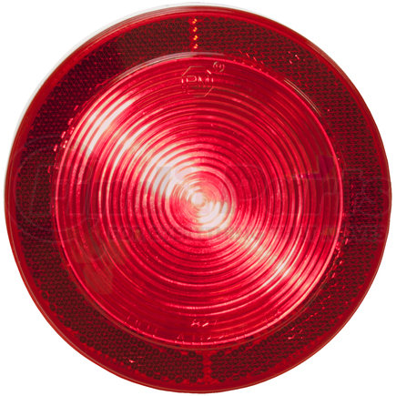Peterson Lighting M827R 827 4" Round LED Stop, Turn and Tail Lights with Reflex - Red with Reflex