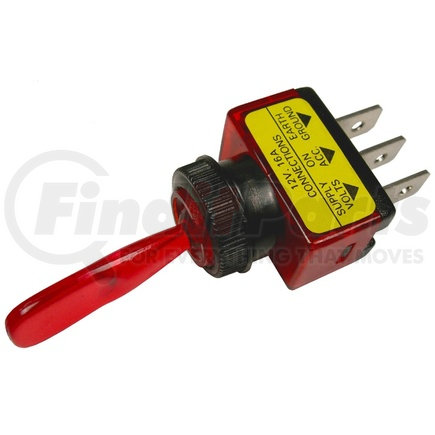 Peterson Lighting PMV5536PT 5536 Illuminated Red Toggle Switch - Illuminated Red SPST Toggle Switch