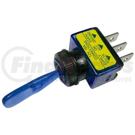 Peterson Lighting PMV5537PT 5537 Illuminated Blue Toggle Switch - Illuminated Blue SPST Toggle Switch