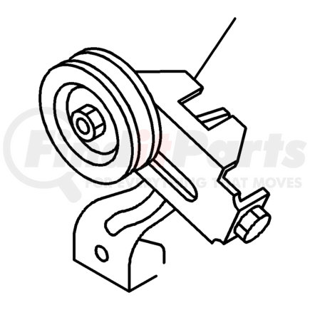 Isuzu 8-97161-198-1 PULLEY ASM; IDL