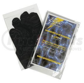 Atlantic Safety Products BL-S Black Lightning Powder Free Nitrile Gloves, Small