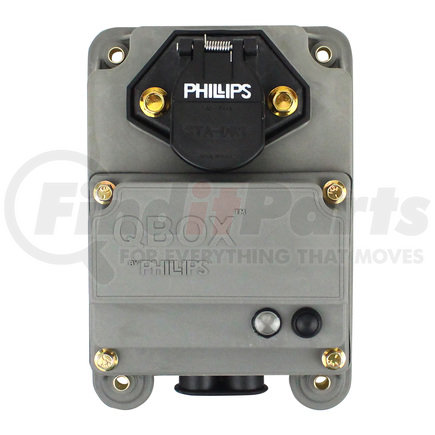 Phillips Industries 16-8513PL QBOx Trailer Nosebox Assembly - with 30 AMP Circuit Breaker, with Permalogic