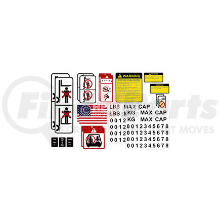 The Universal Group DECAL-KIT-USA UNIVERSAL DECAL KIT