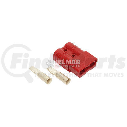 ANDERSON POWER PRODUCTS 6802G1 CONNECTOR W/CONTACTS (SB120 #2 RED)