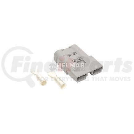 ANDERSON POWER PRODUCTS 6340G1 CONNECTOR W/CONTACTS (SBX350 2/0 GRAY)